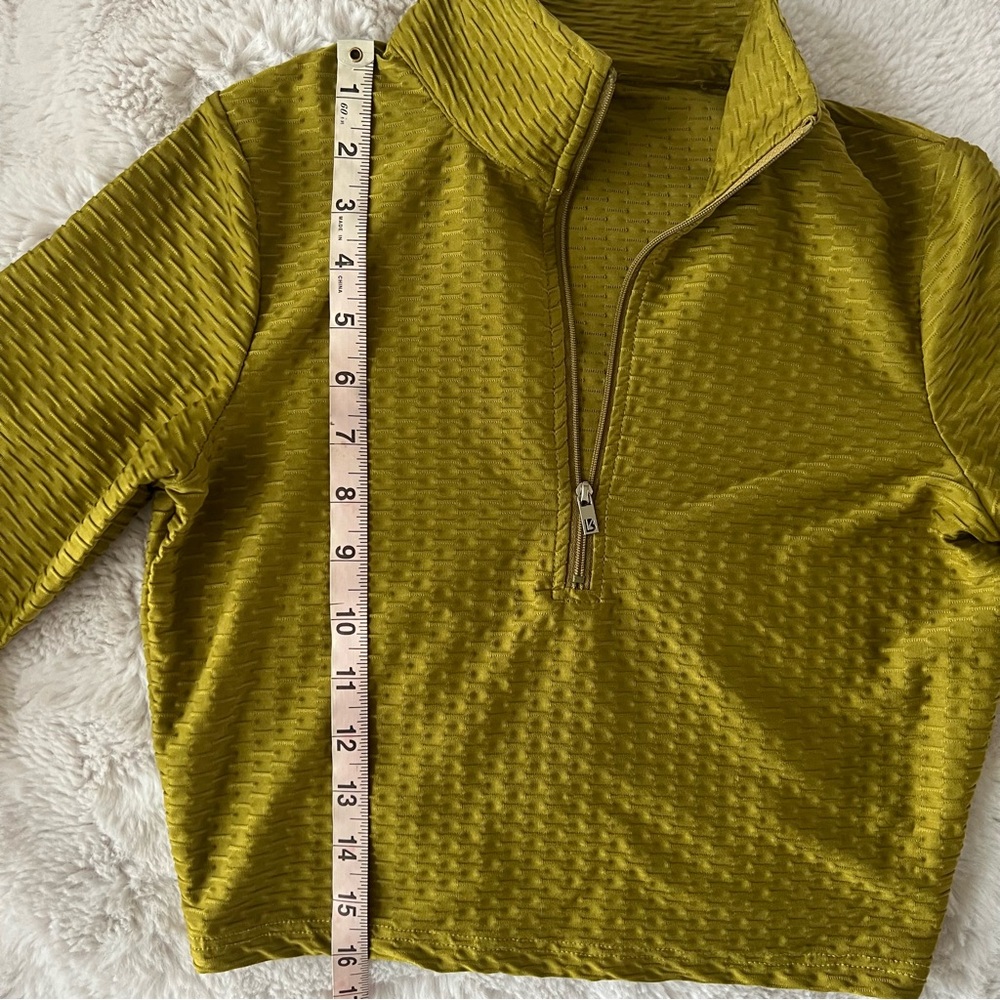 Chartreuse Cropped Pullover Buffbunny Permafrost … - image 5